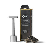 Henson AL13 Aluminium Safety Razor Kit with Premium Stand