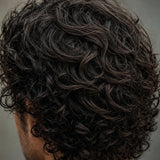 Defined curly hair styled with Beard & Blade Curl Cream