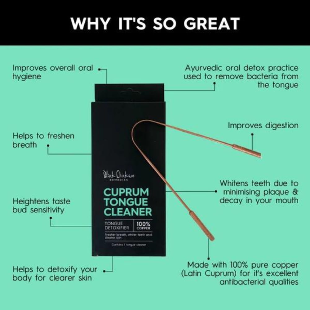 Black Chicken Cuprum Copper Tongue Cleaner