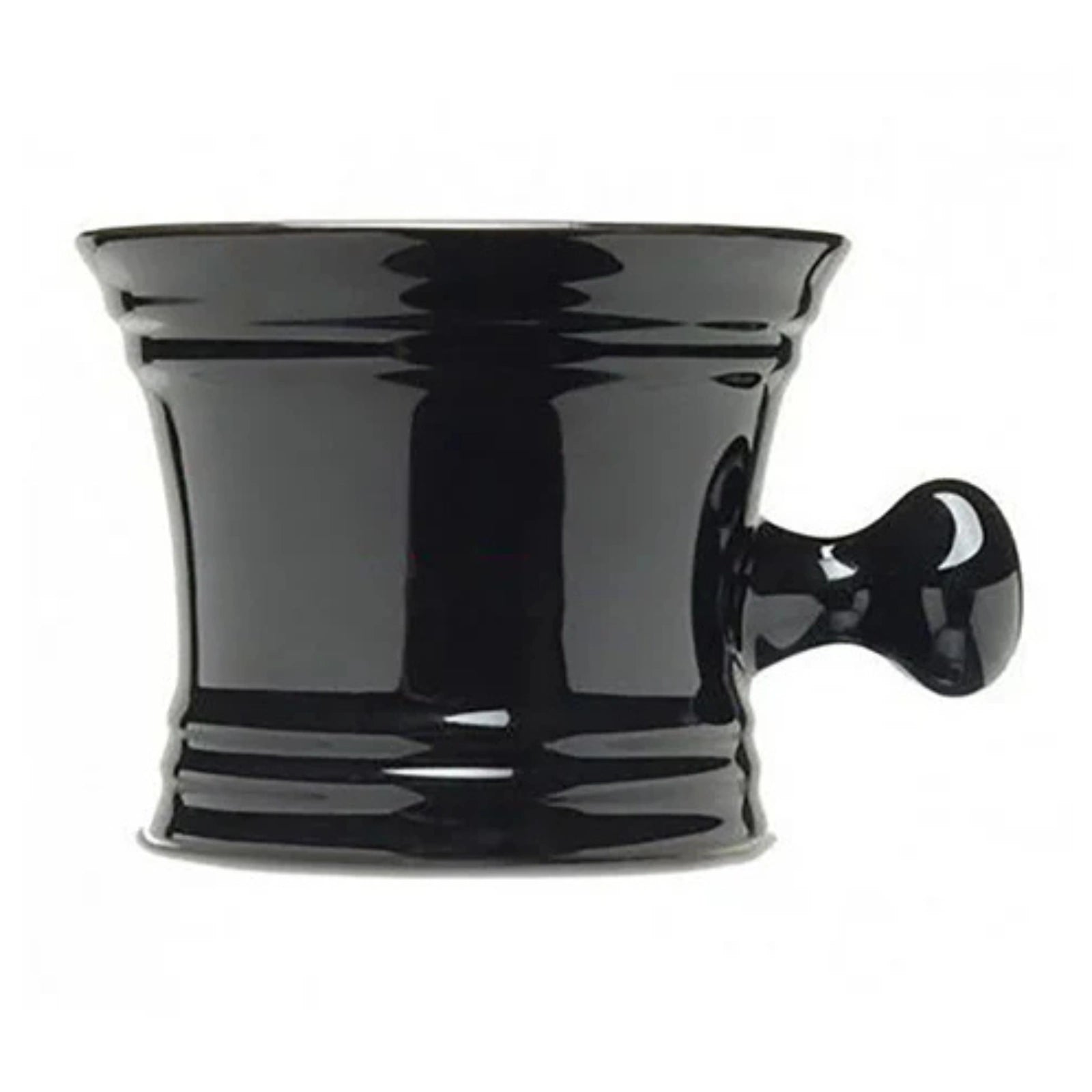 Black Acrylic Shaving Mug with Handle