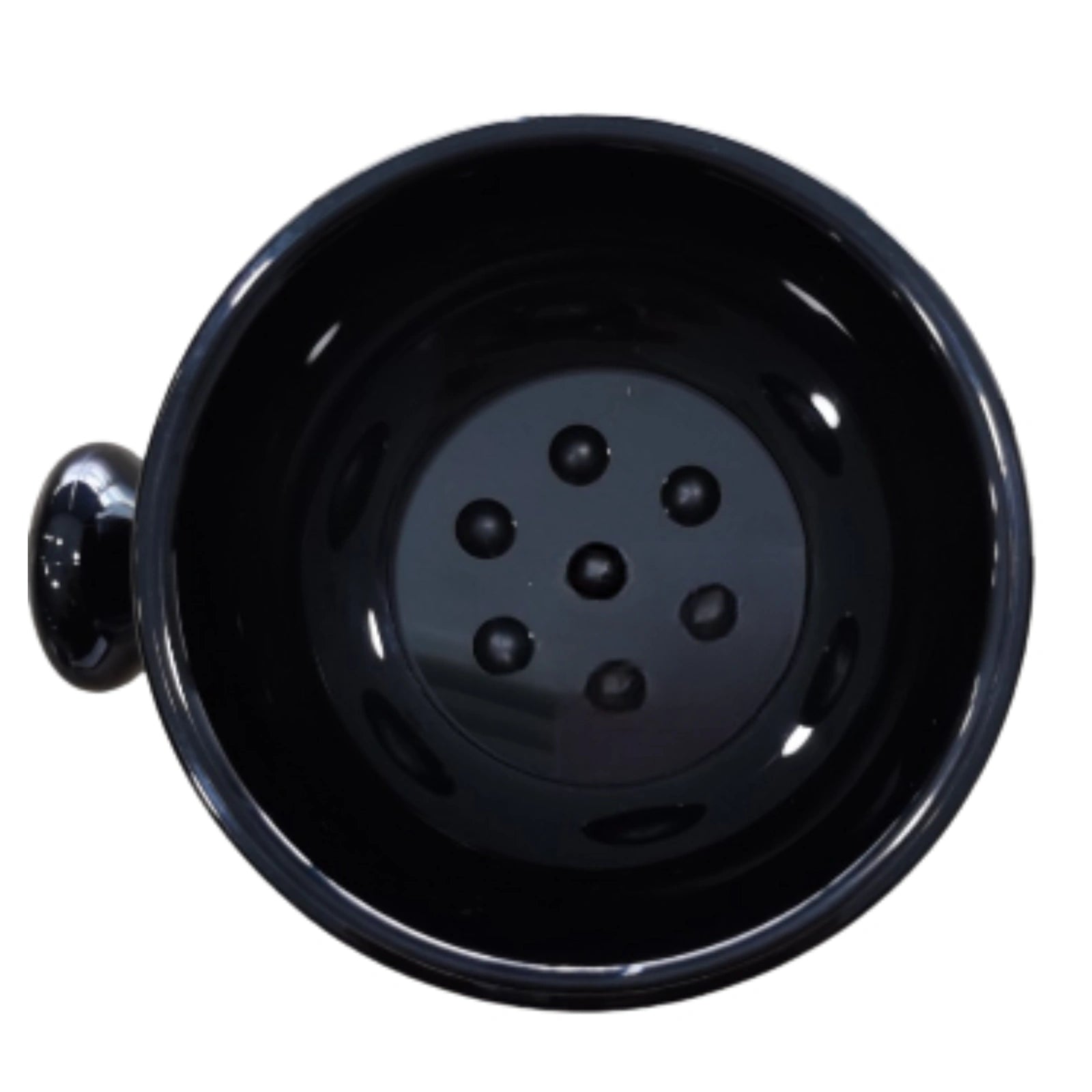Black Acrylic Shaving Mug with Handle