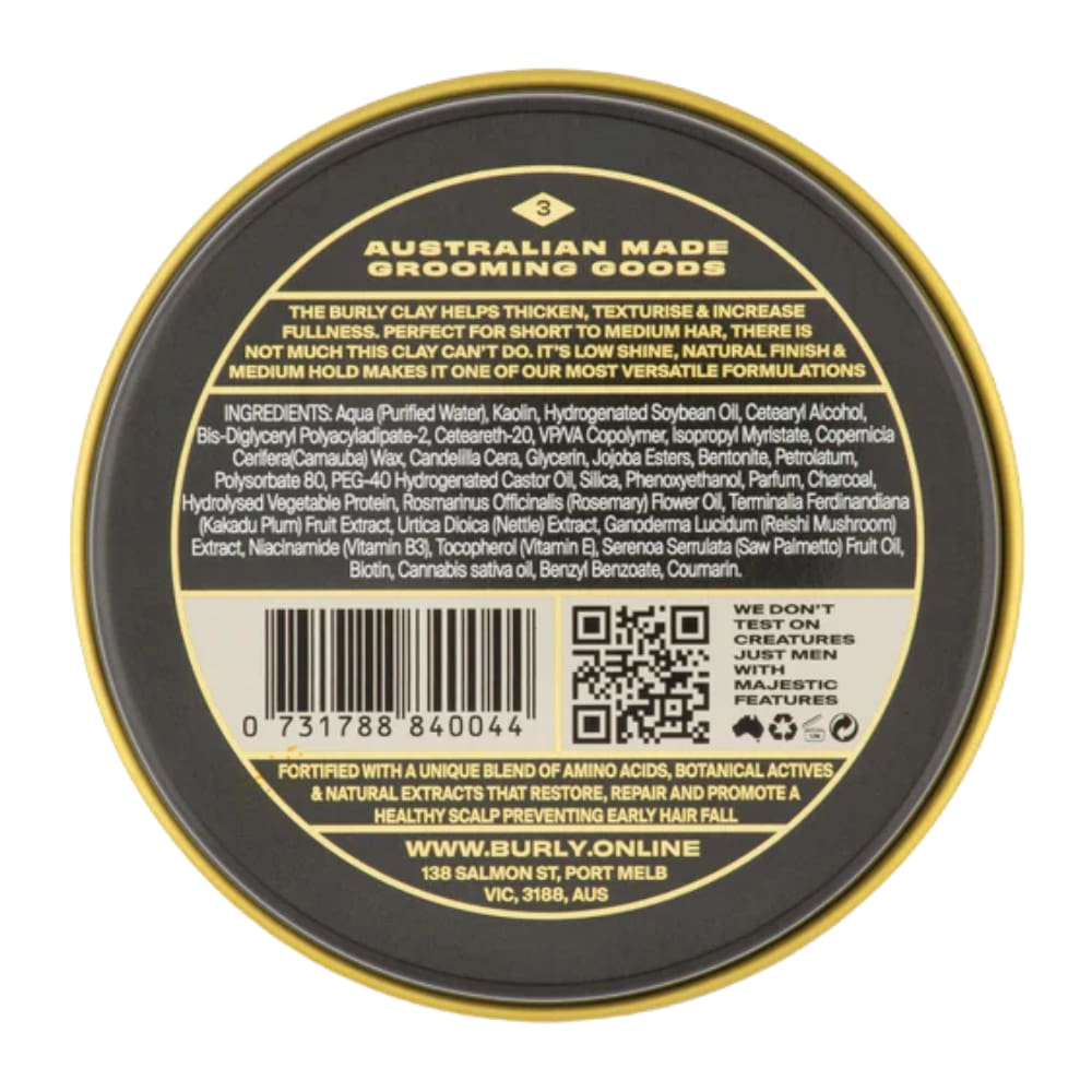 Burly Medium Hold Styling Clay 100ml