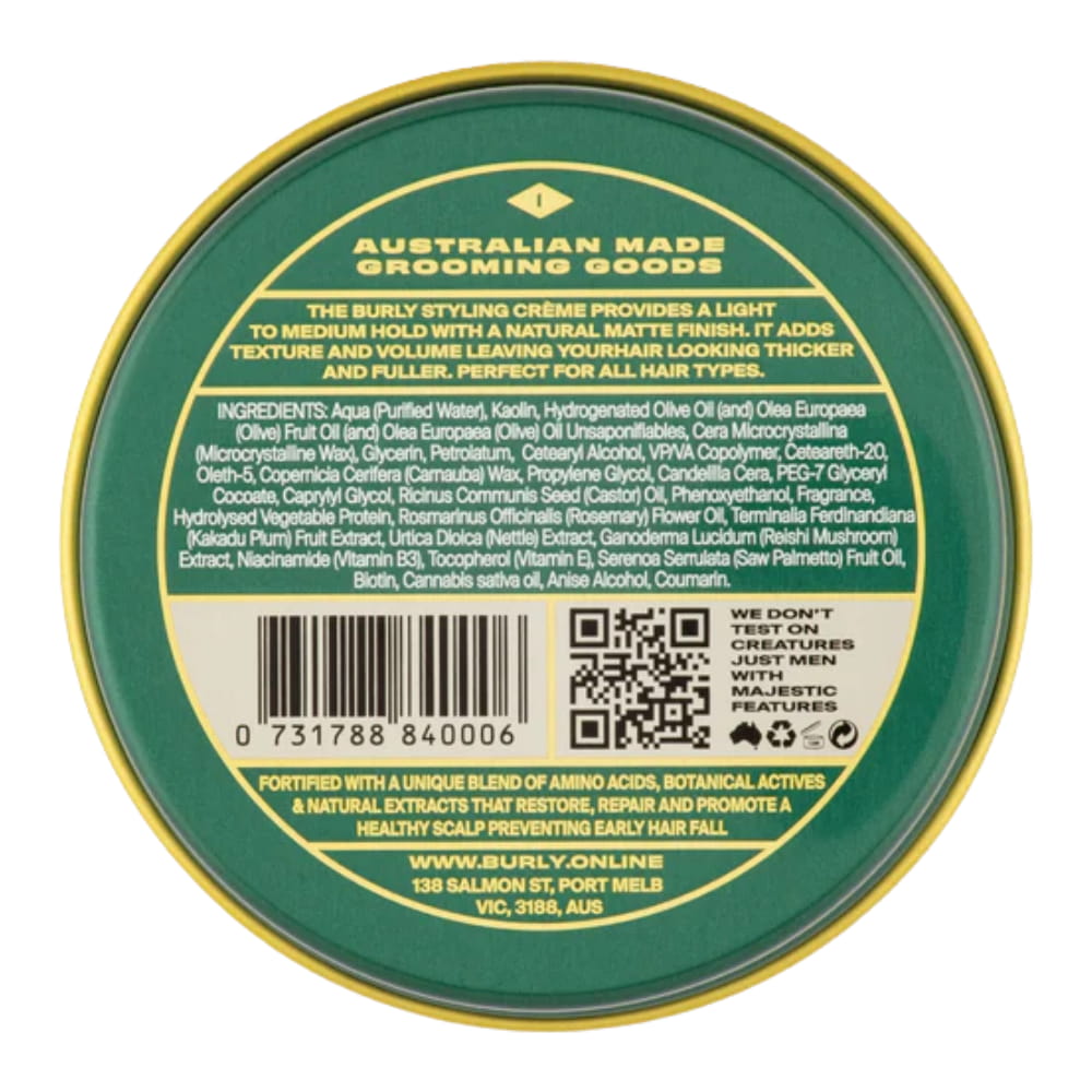 Burly Light Hold Styling Crème 100ml
