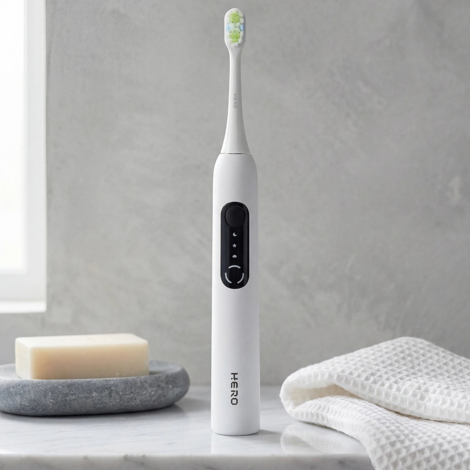 HERO Sonic Electric Toothbrush White by Beard & Blade