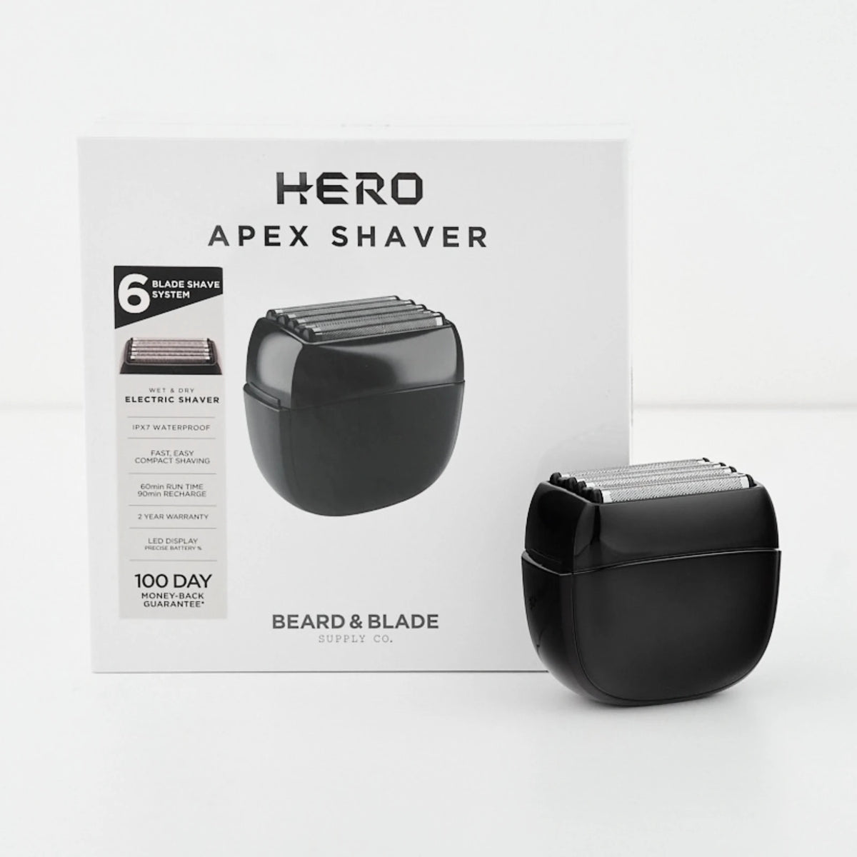 HERO Apex Wet & Dry Shaver by Beard & Blade with box