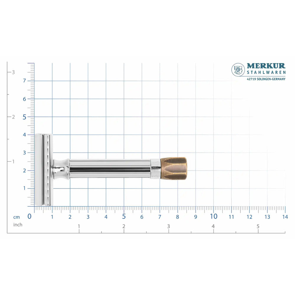 Merkur 500 Progress Safety Razor Antique Brass Edition