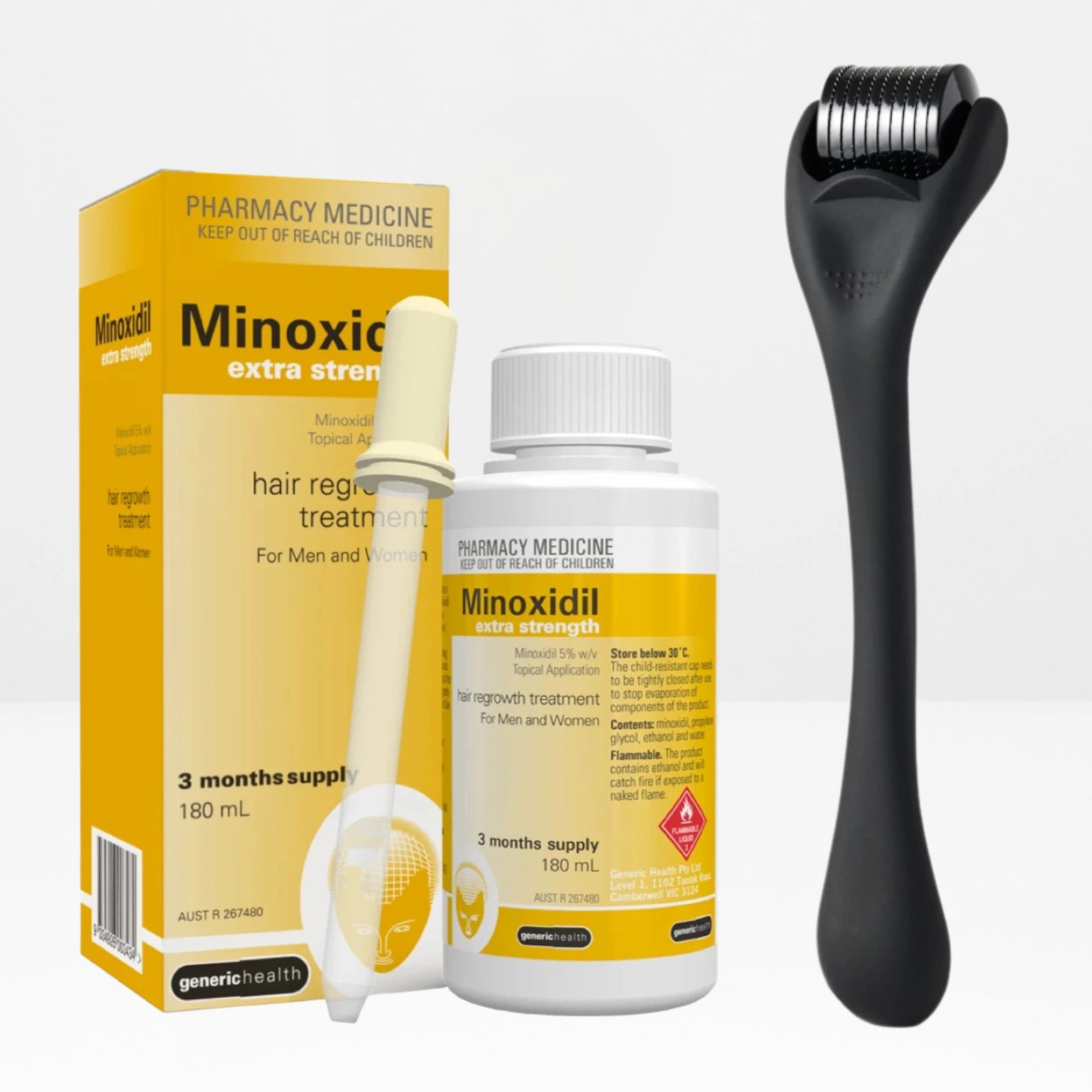 Hair Growth Bundle - Minoxidil + Derma Roller
