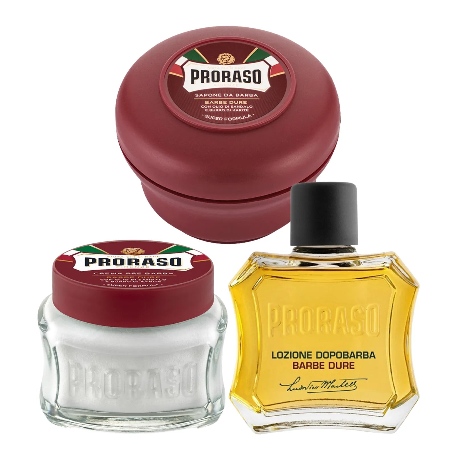 Proraso Red Sandalwood & Shea Butter Shaving Trio