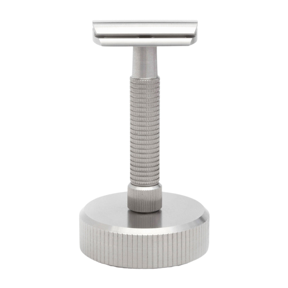 Rex Razor Stand Knurled Stainless Steel