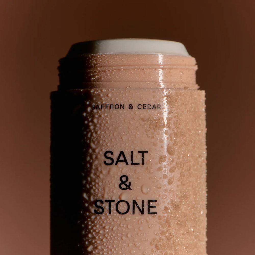 Salt & Stone Natural Deodorant Saffron & Cedar Extra Strength 75g