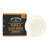 The Scottish Fine Soaps Thistle & Black Pepper Shave Soap Refill 100g