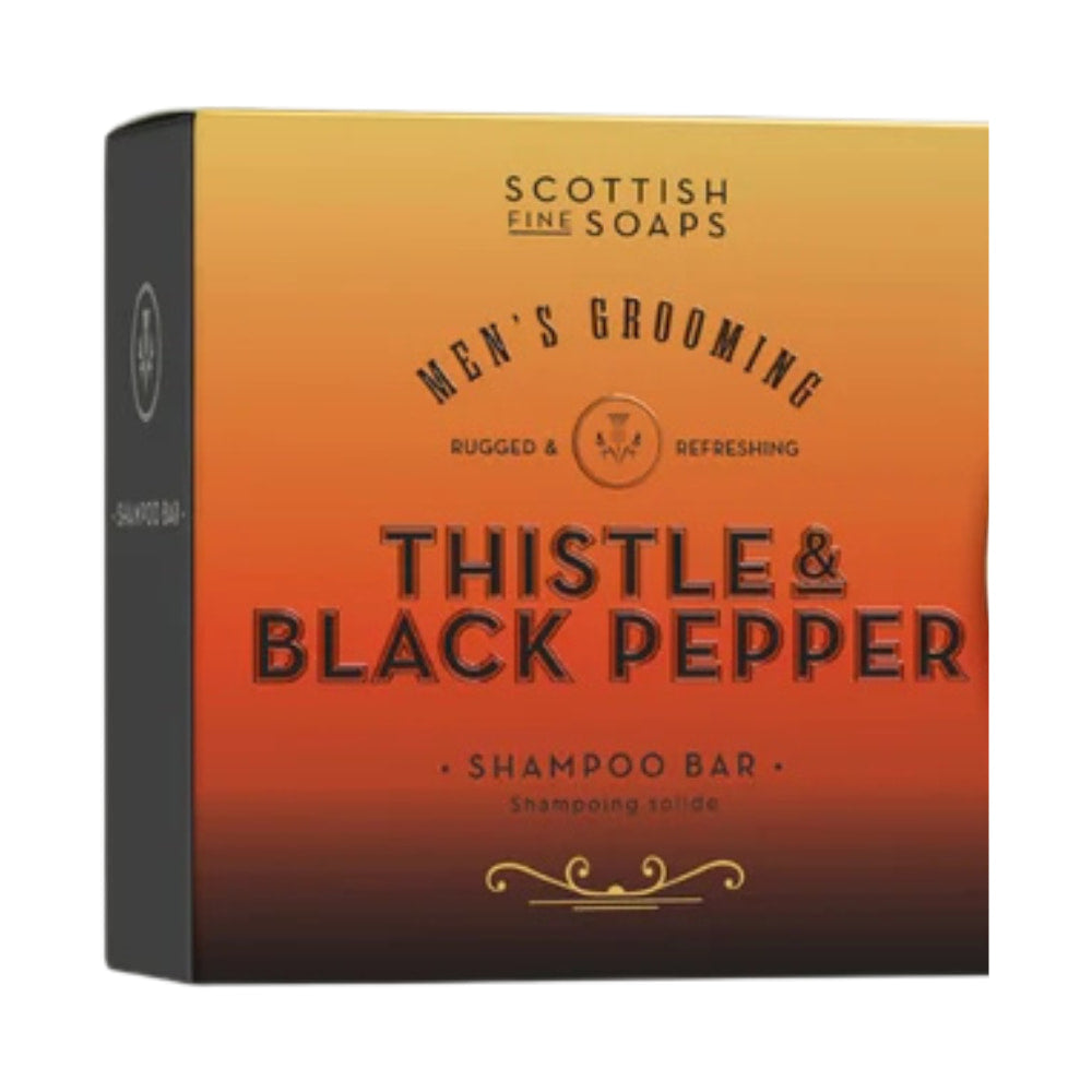 The Scottish Fine Soaps Company Thistle & Black Pepper Shampoo Bar 100g