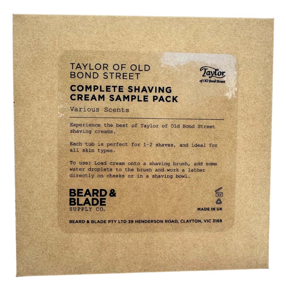 Taylor of Old Bond Street Complete Shaving Cream Sampler Pack (17)
