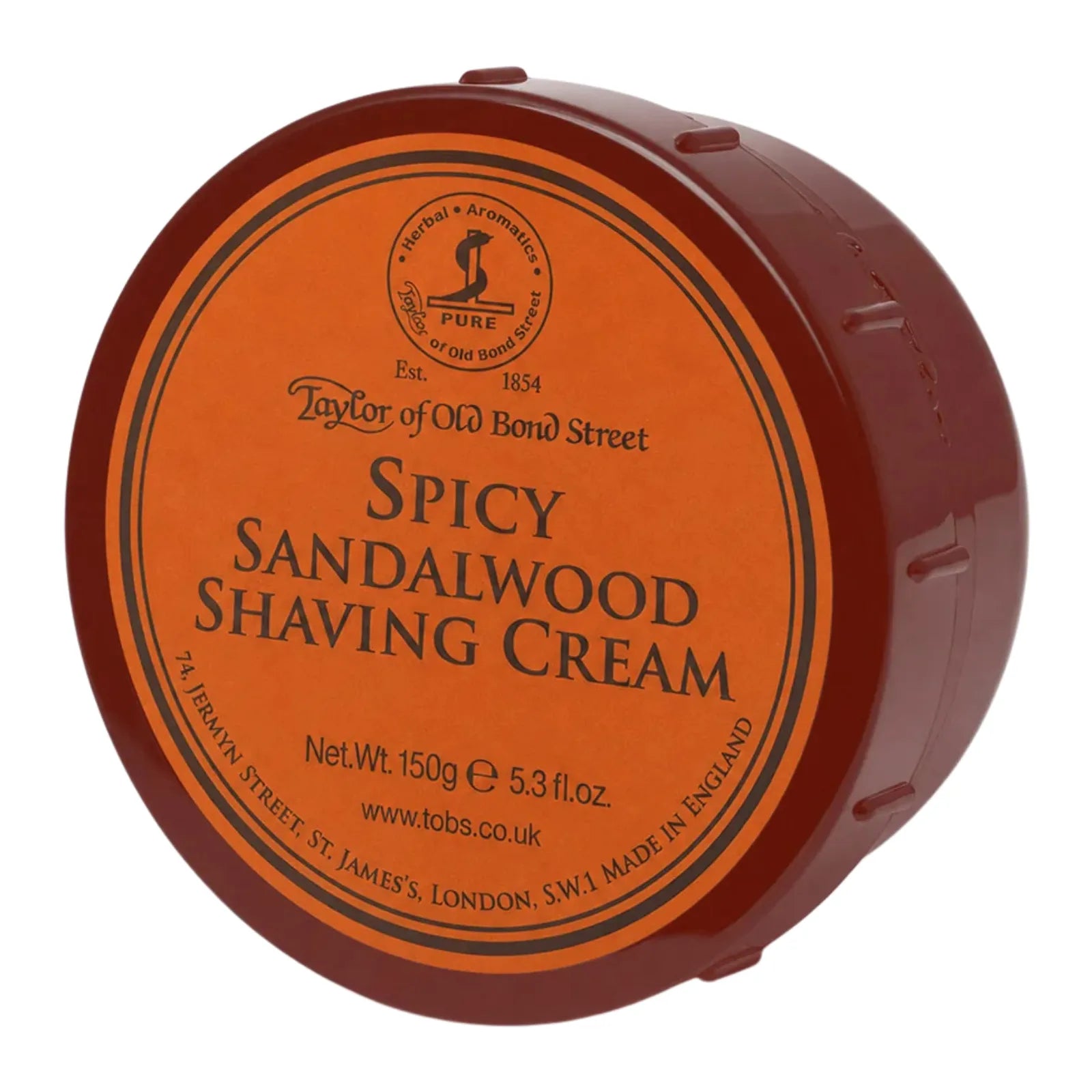 Taylor of Old Bond Street Spicy Sandalwood Shaving Cream 150g