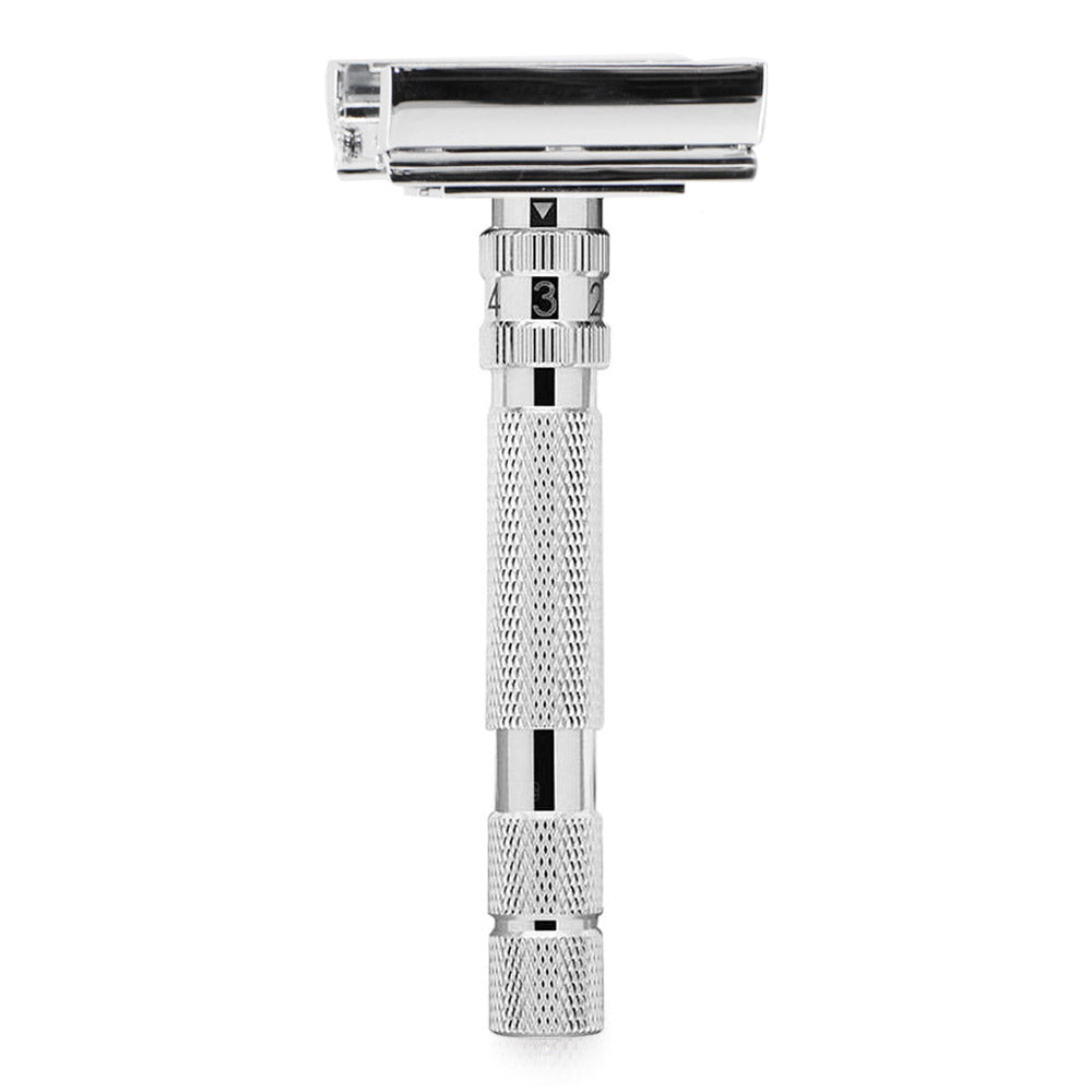 Rockwell Model T2 Safety Razor White Chrome