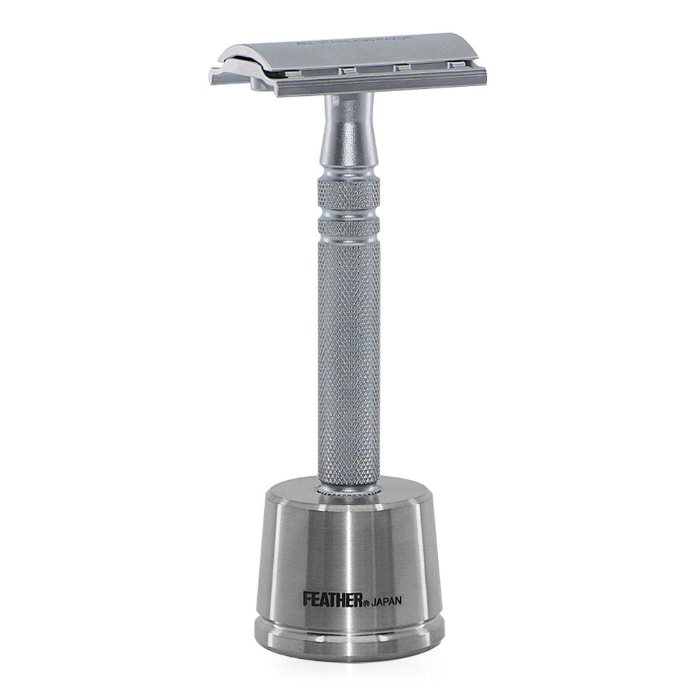 Feather AS-D2S Safety Razor Stainless Steel & Stand