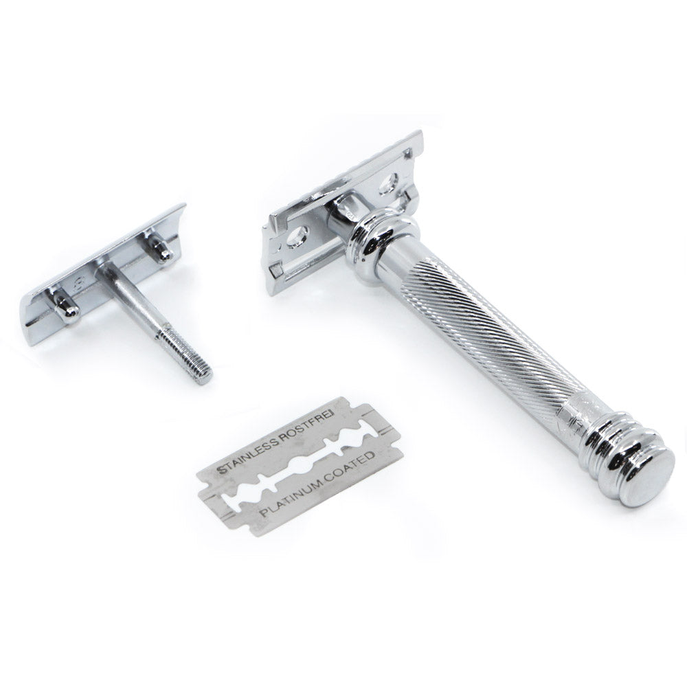Merkur 38C Safety Razor Barber Pole Chrome