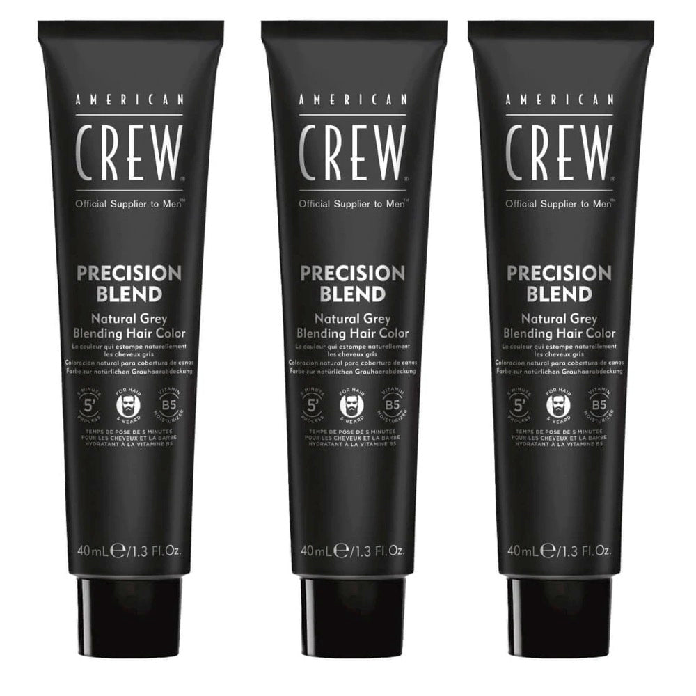 American Crew Precision Blend Medium Natural 4-5 40ml - 3 Pack