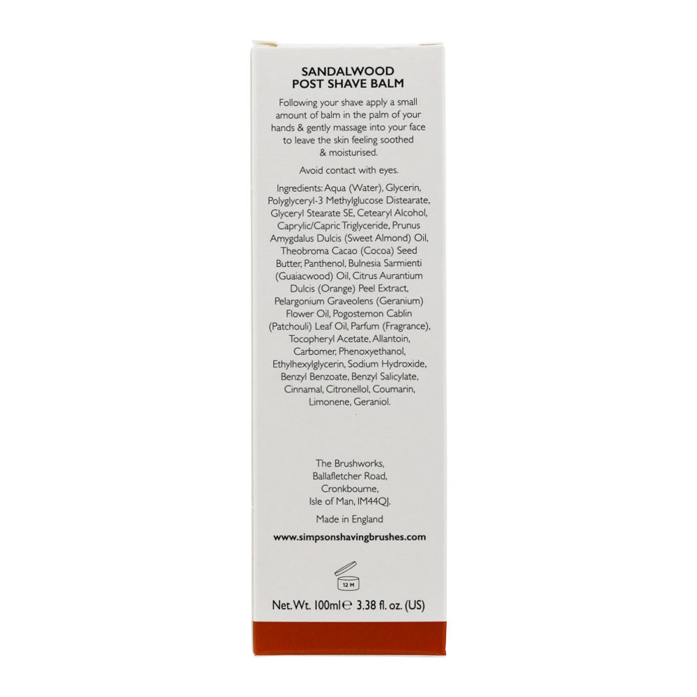 Alexander Simpson Sandalwood Post Shave Balm 100ml