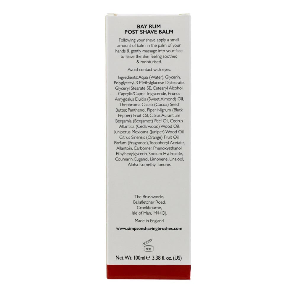 Alexander Simpson Bay Rum Post Shave Balm 100ml