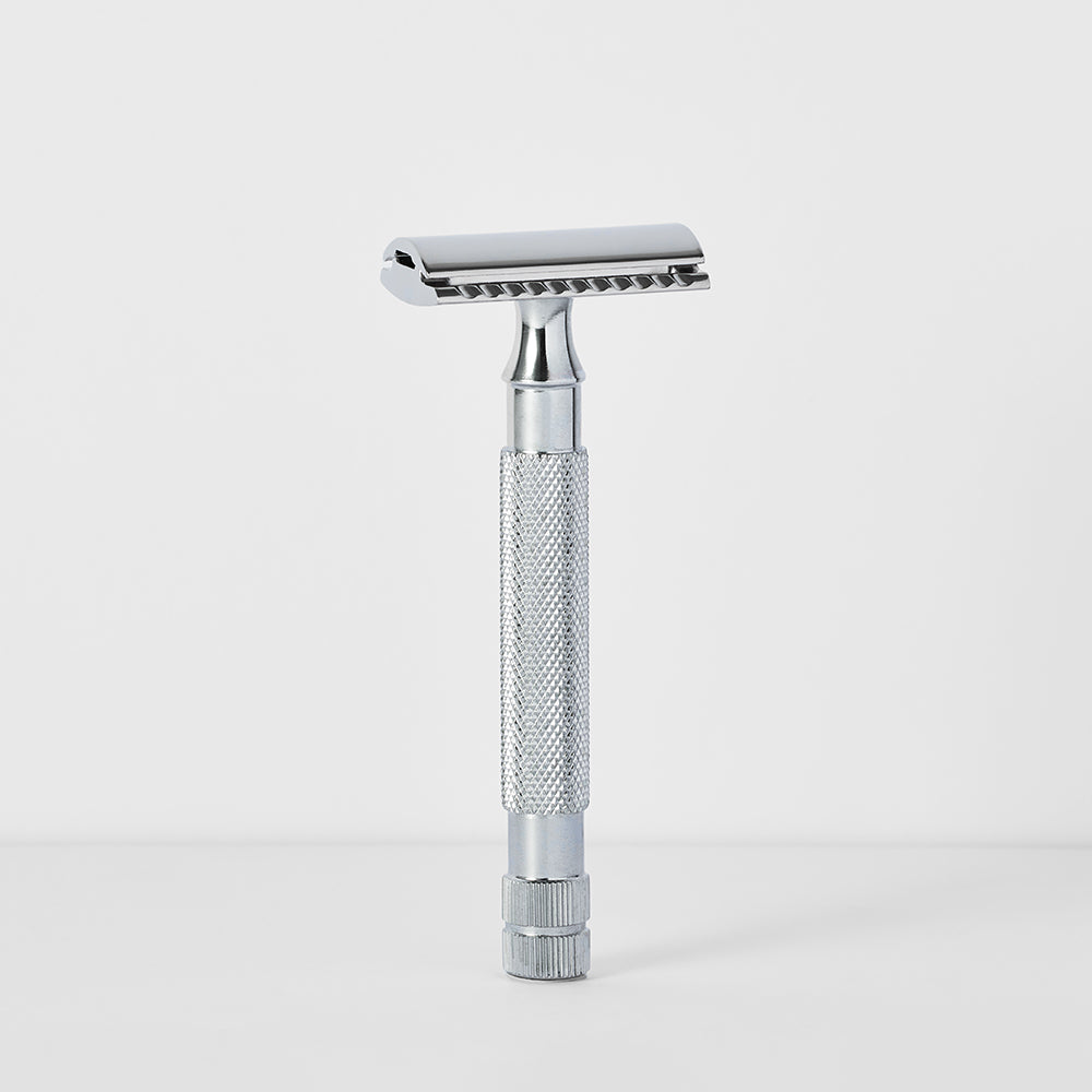 Beard & Blade Classic Safety Razor Long Handle Chrome