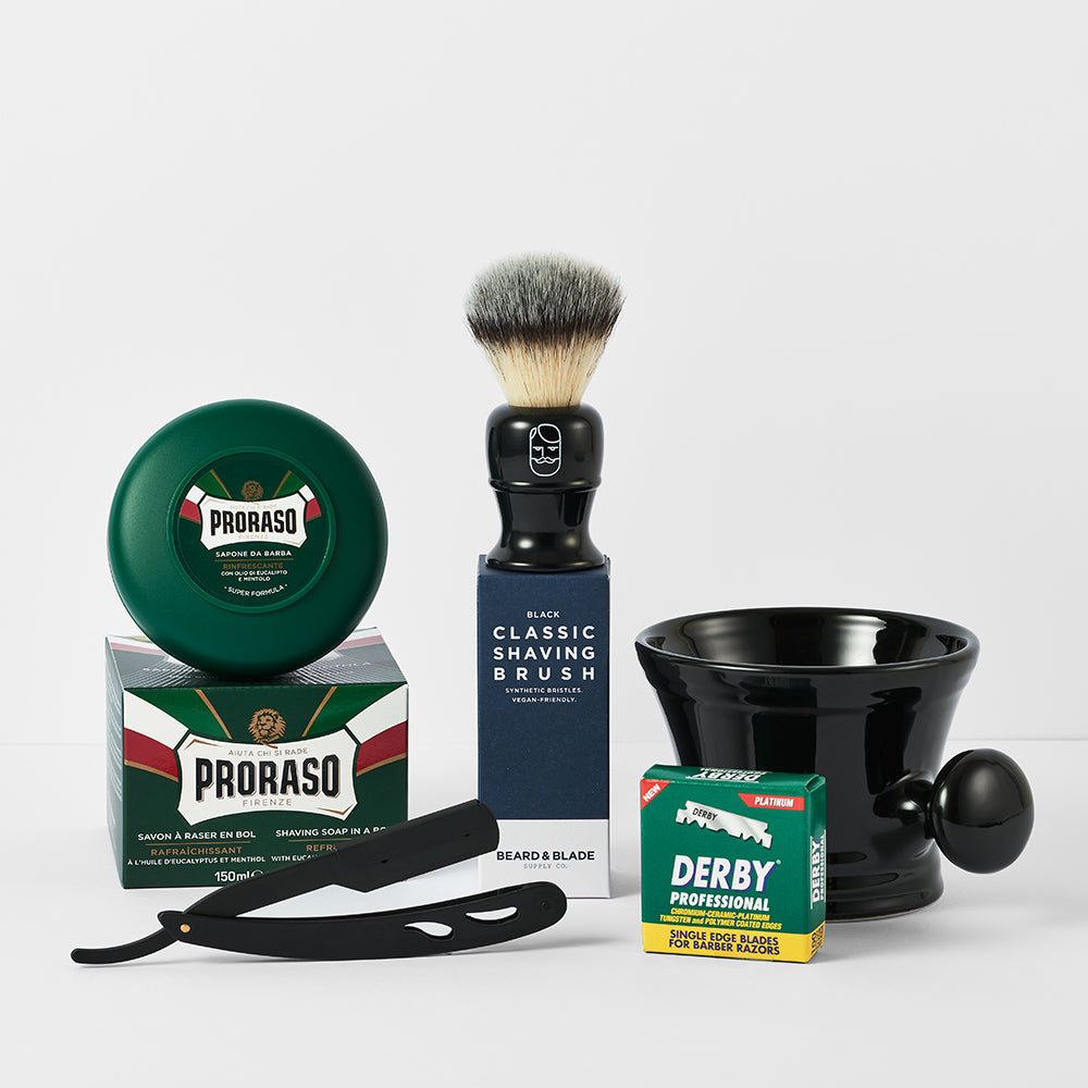Beard & Blade Starter Shavette Shaving Kit