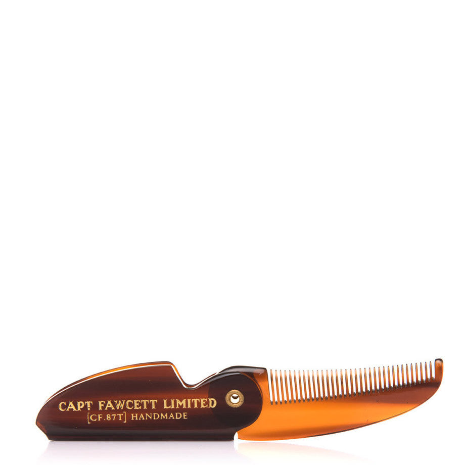 Captain Fawcett's Folding Moustache Comb 4.6"