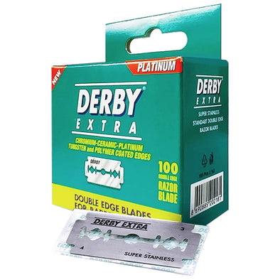 Derby Extra Plastic-Free Double Edge Blades (100)