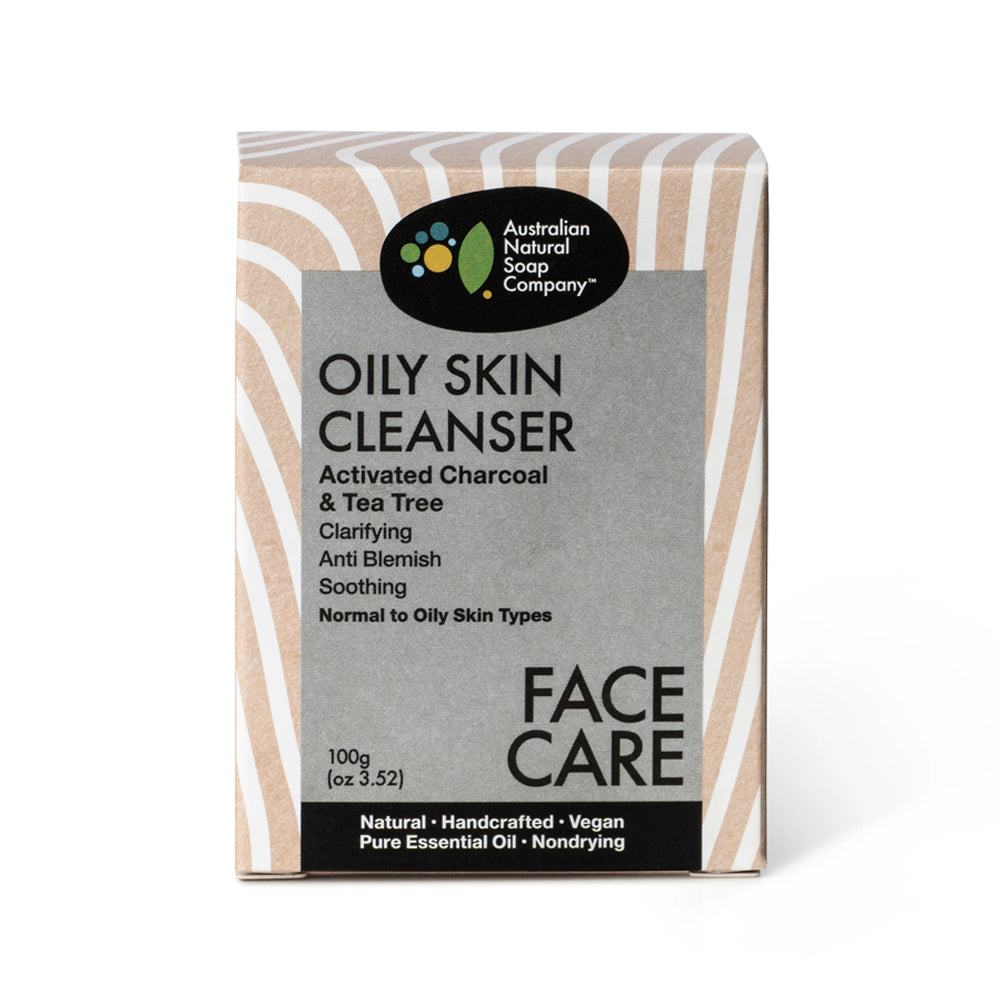 The Australian Natural Soap Company Activated Charcoal Oily Skin Cleanser 100g