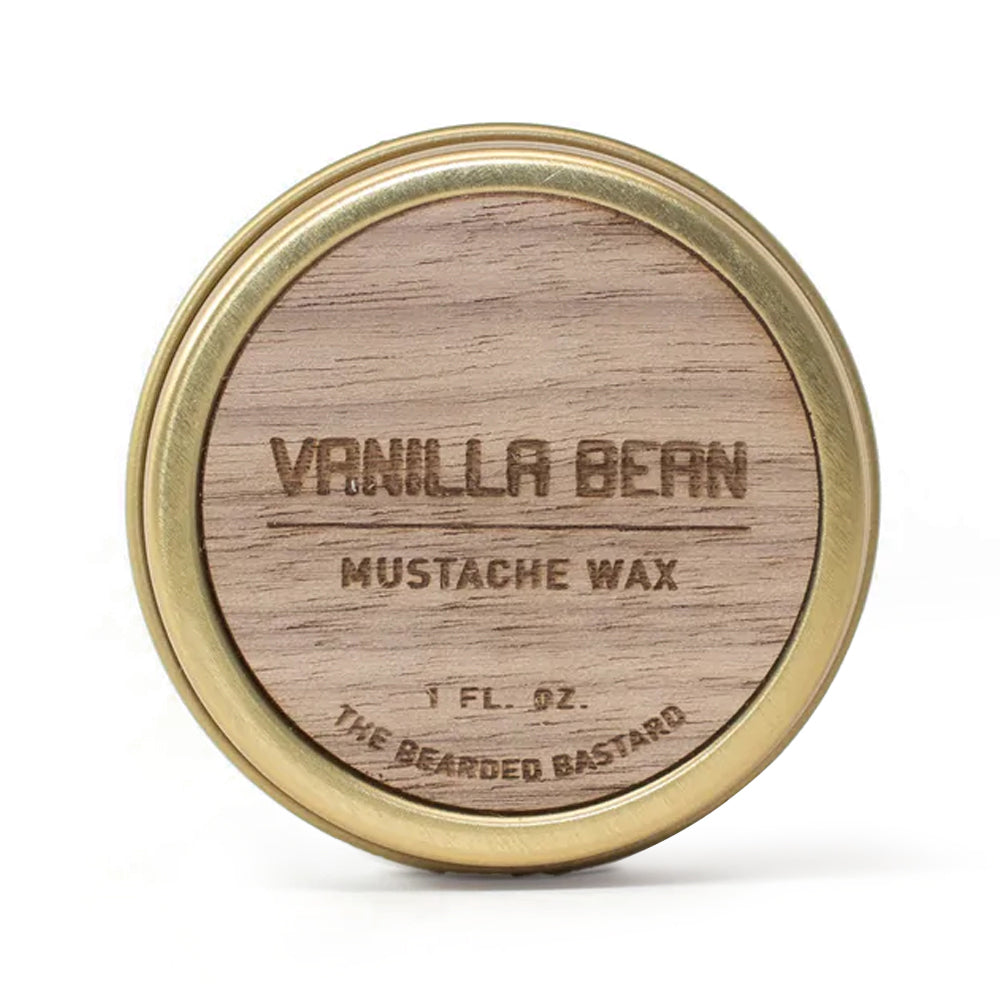 The Bearded Bastard Moustache Wax Vanilla Bean 30ml Beard & Blade