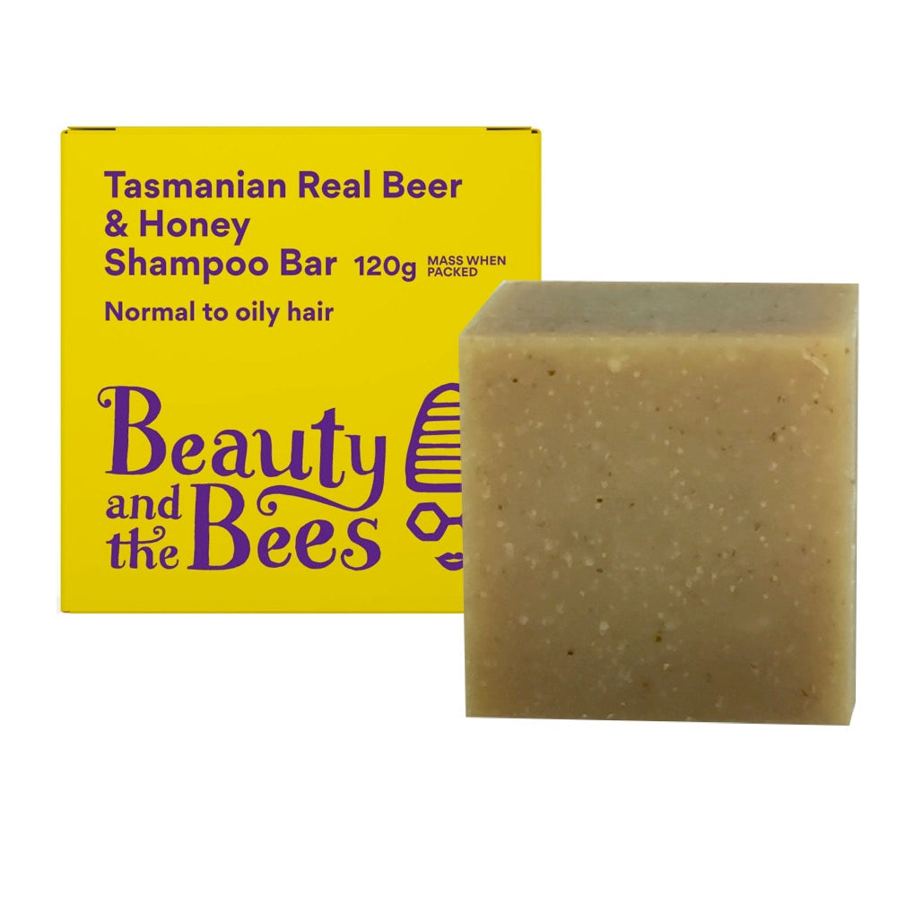Beauty and the Bees Tasmanian Real Beer Shampoo Bar 120g