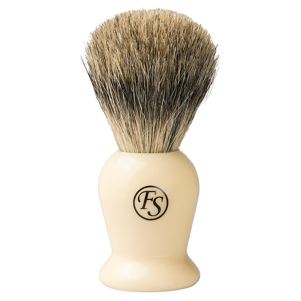 Frank Shaving Pure Badger Shaving Brush Ivory