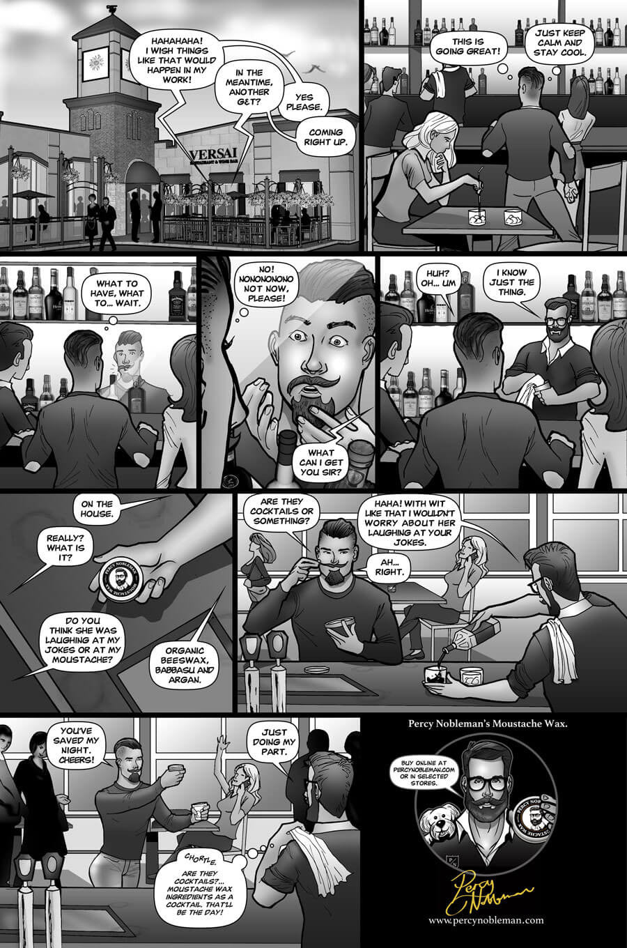 Percy Nobleman Moustache Wax 20ml