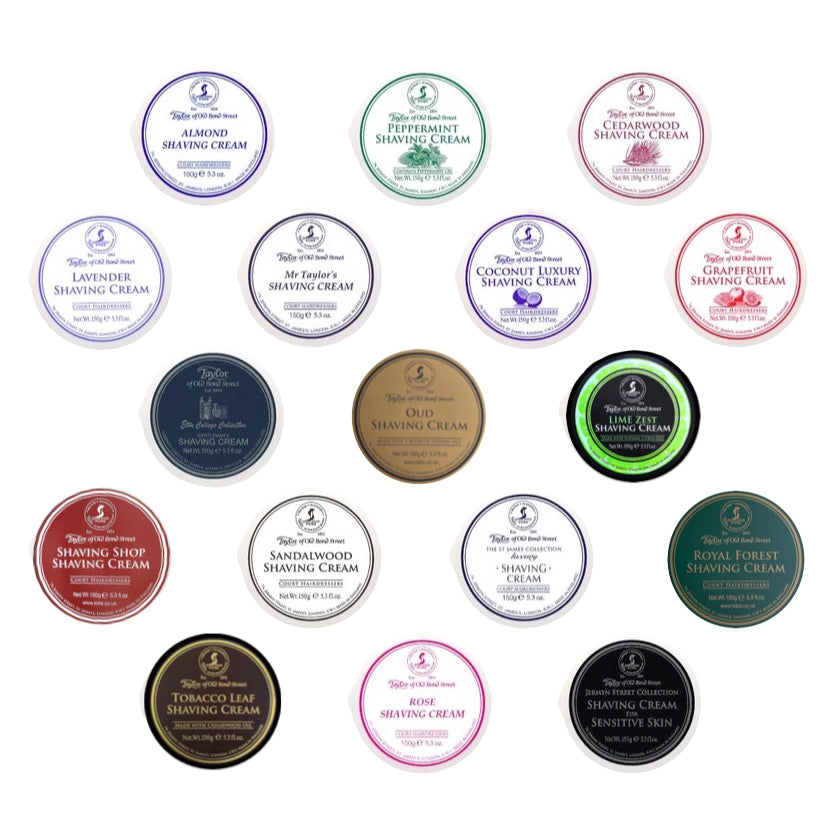 Taylor of Old Bond Street Complete Shaving Cream Sampler Pack (17)
