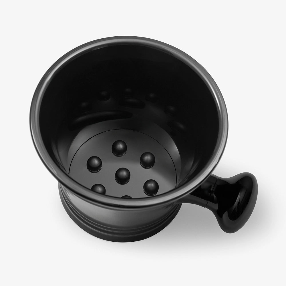 Black Acrylic Shaving Mug with Handle