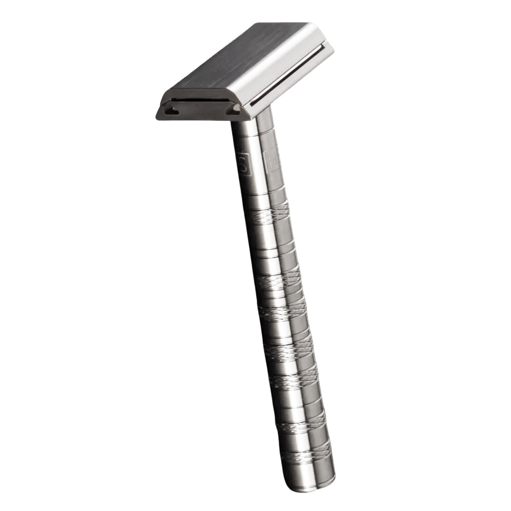 HS T172 Titanium Razor メンズ剃刀 Henson Ti22 Mild Safety Razor Titanium | Beard & Blade