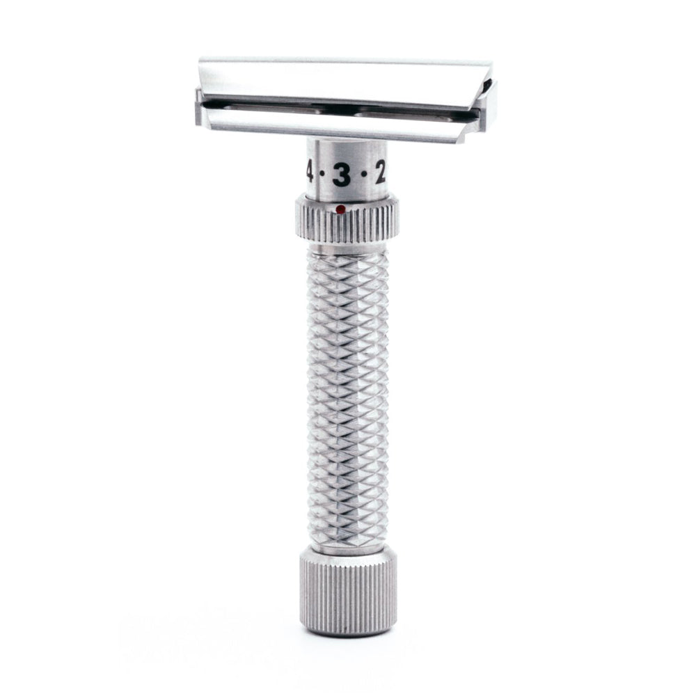 RAZOROCK 　Rex adjustable slant Konsul Rex Konsul Slant Safety Razor Stainless Steel | Beard & Blade