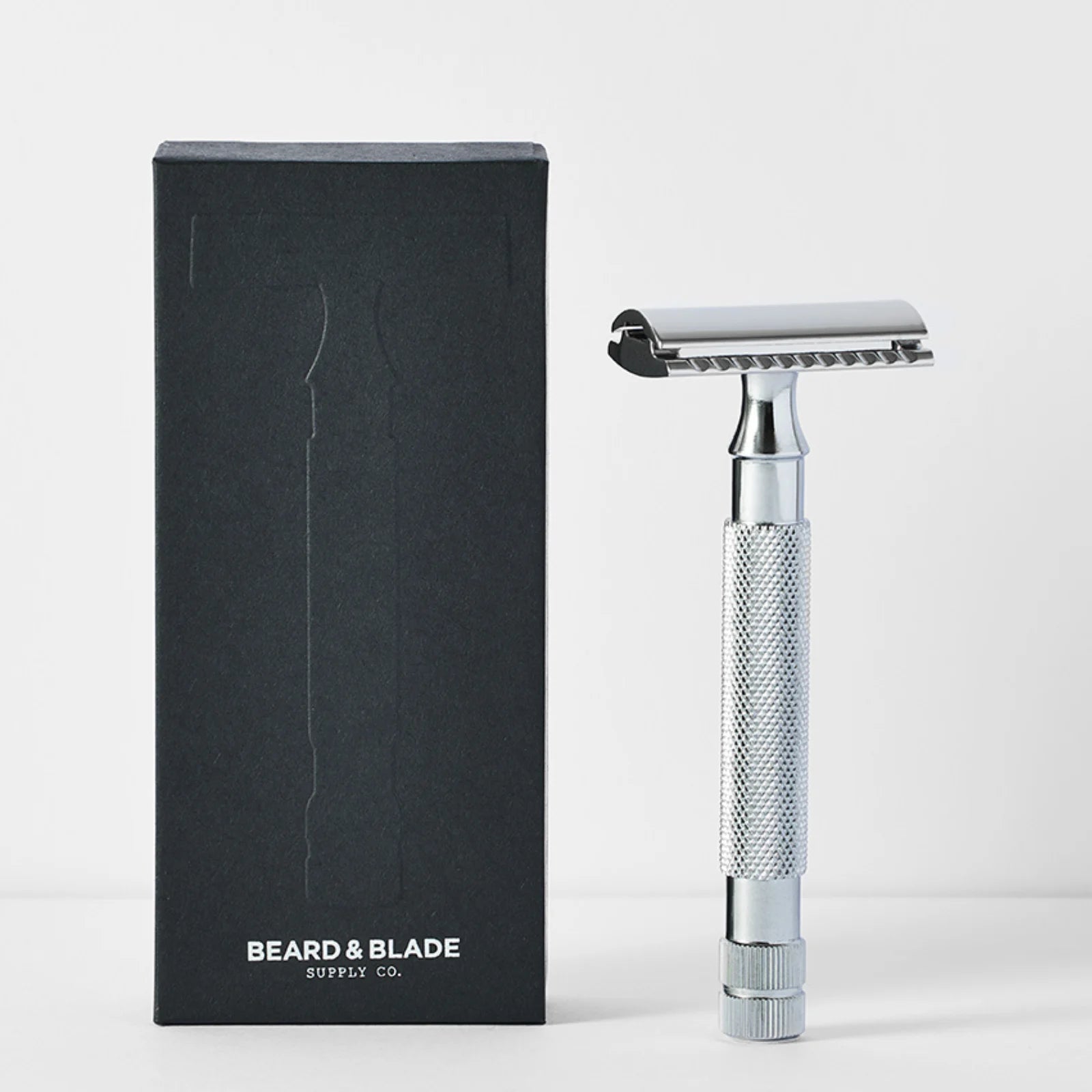 Beard & Blade Classic Safety Razor Long Handle Chrome