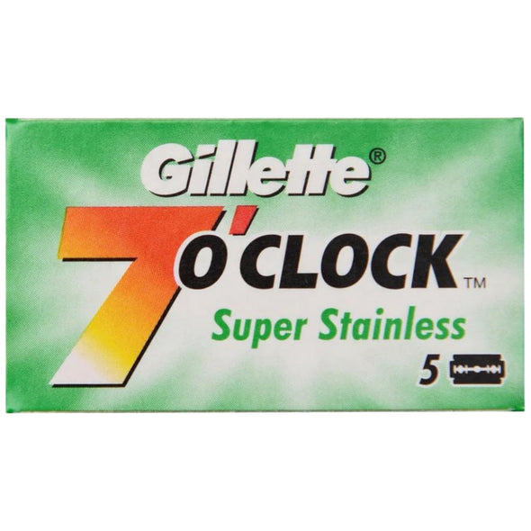 Gillette 7 O'clock Super Stainless Double Edge Blades (5)