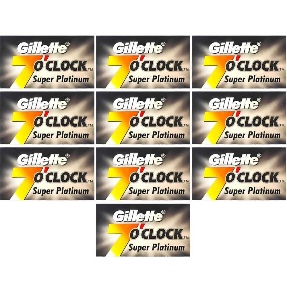 Gillette 7 O'clock Super Platinum Double Edge Blades (50)