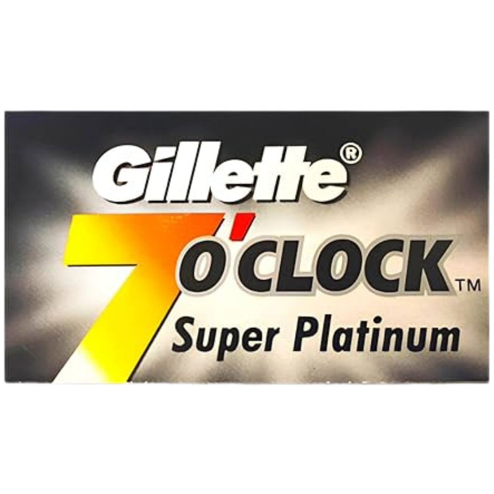Gillette 7 O'clock Super Platinum Double Edge Blades (5)
