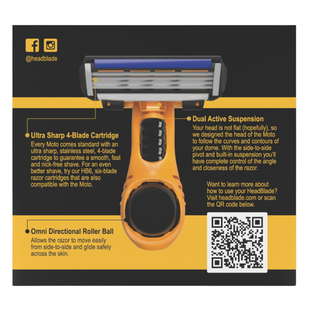 The Headblade Razor HeadBlade MOTO Head Shaver Razor Original – Beard & Blade