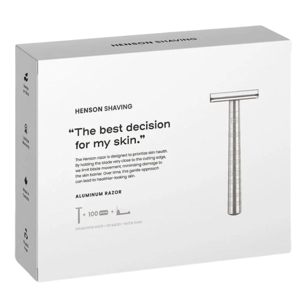 Henson Shaving AL13 Aluminium Safety Razor Kit – Beard & Blade