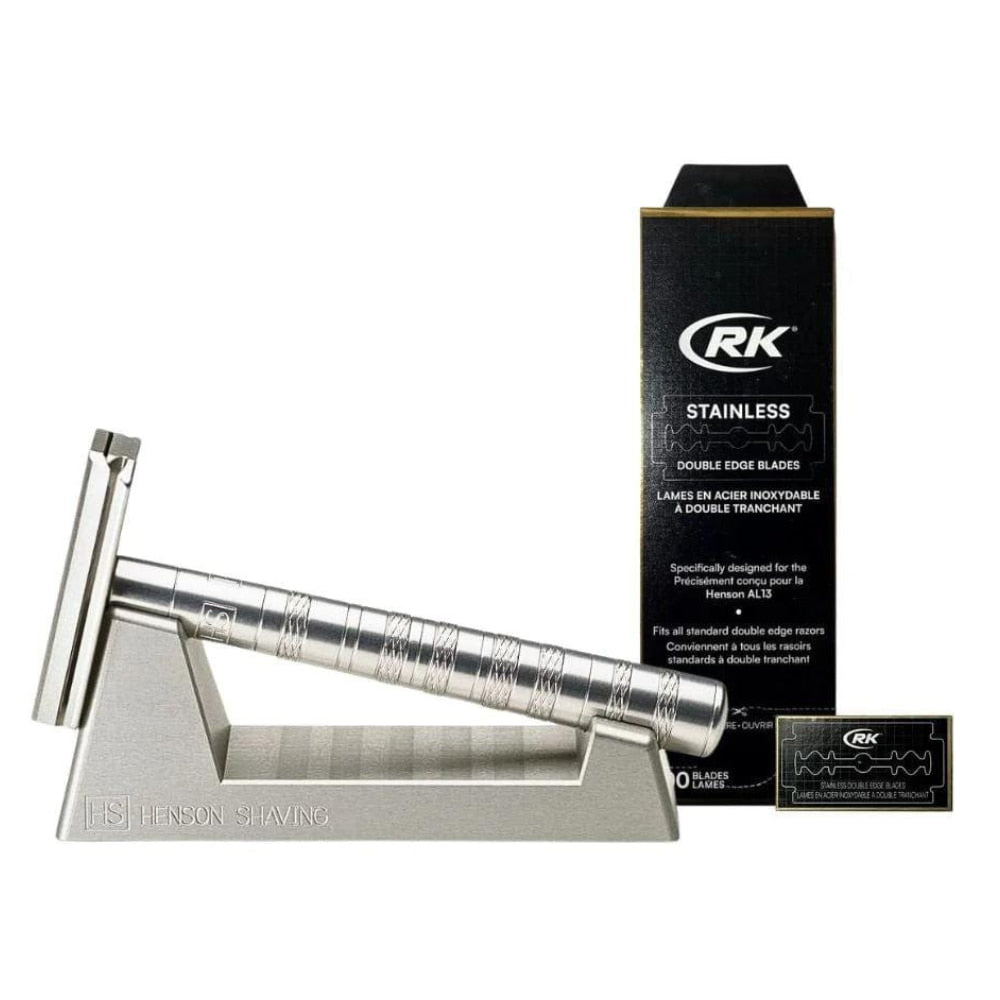 Henson Shaving AL13 Aluminium Safety Razor Kit – Beard & Blade
