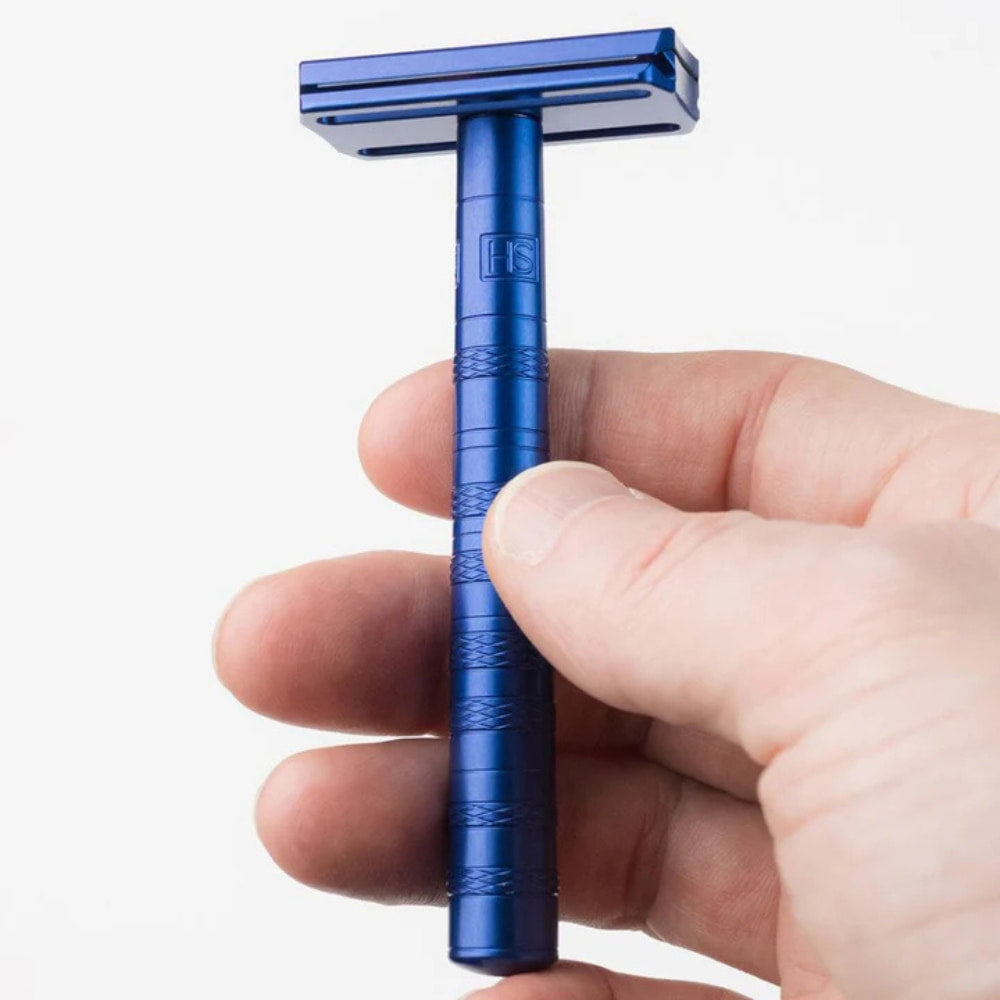 Henson Shaving AL13 Safety Razor Steel Blue – Beard & Blade