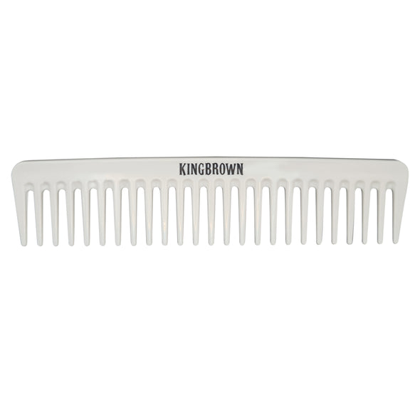 King Brown White Styling Comb 183mm