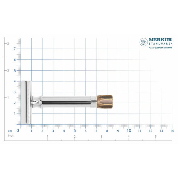 Merkur 500 Progress Safety Razor Antique Brass Edition