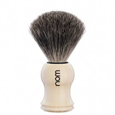 HJM nom Synthetic Shaving Brush Faux Faux Ivory