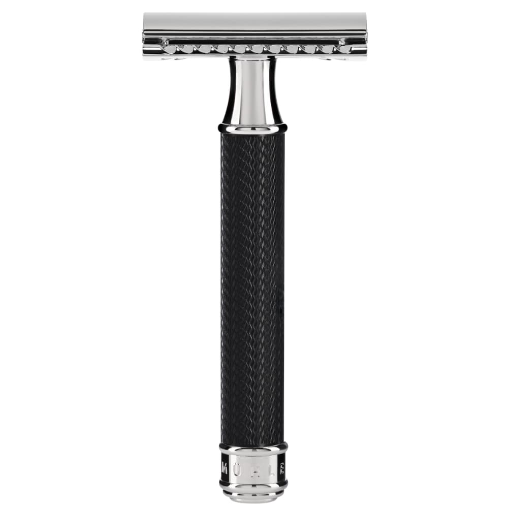 Muhle R89 Safety Razor & Silvertip Fibre Shaving Set Black – Beard & Blade