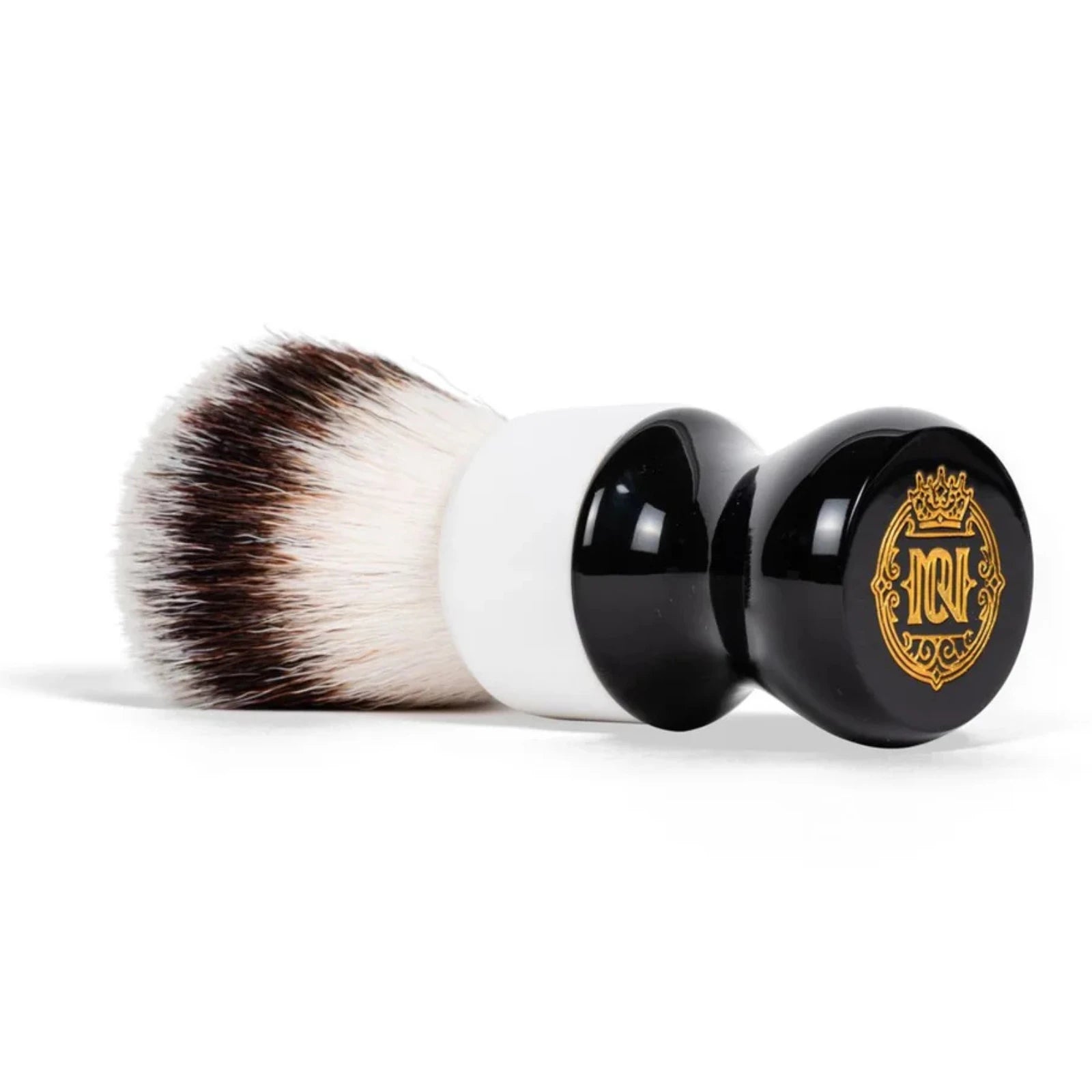 Noble Otter Synthetic Shaving Brush Black White